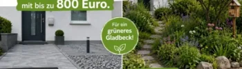 Belohnung: Fördermittel für Vorgartenumgestaltung