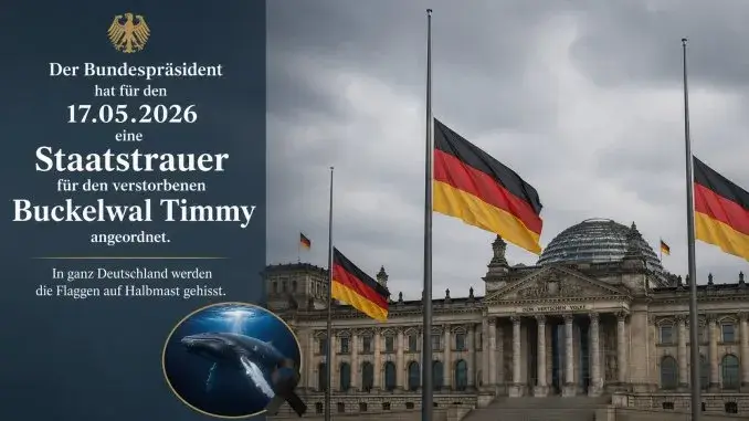 Staatstrauer für Timmy - Trauerbeflaggung in ganz Deutschland