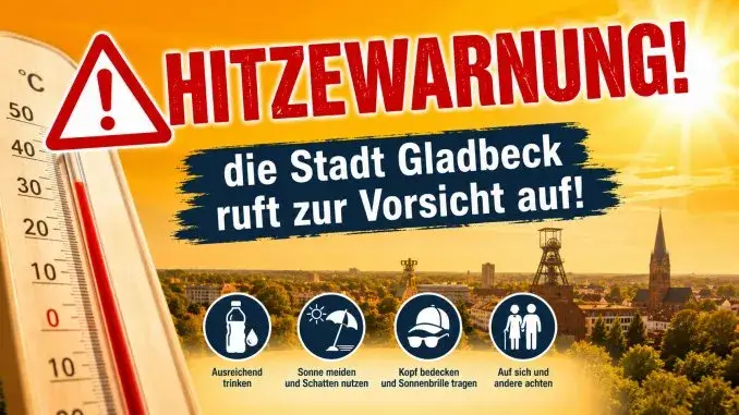 Hitzewarnung für Gladbeck: Vorsicht geboten Hitzewarnung: Vorsicht geboten