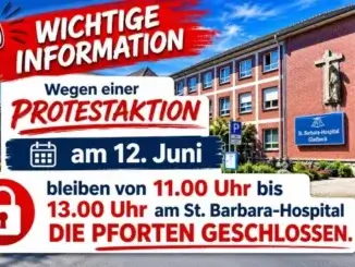 Krankenhaus-Protest am Gladbecker Krankenhaus