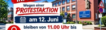 Krankenhaus-Protest am Gladbecker Krankenhaus
